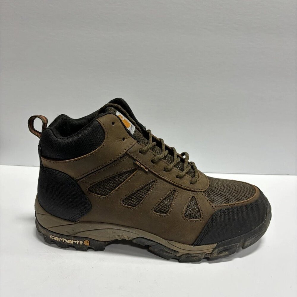 Carhartt Menâs Lightweight Soft Toe Waterproof Work Boots Brown, Size 13 W